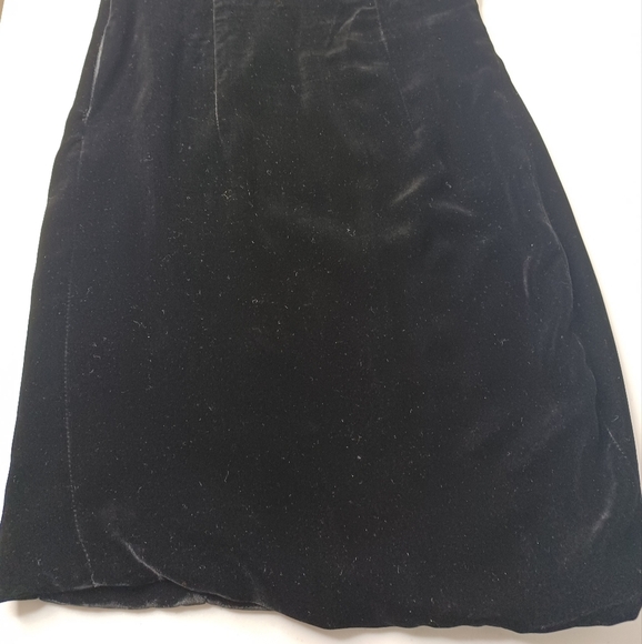 Diane Von Futstenberg Velvet Off The Shoulder Dark Academia 90’s Mini Dress - Picture 5 of 11
